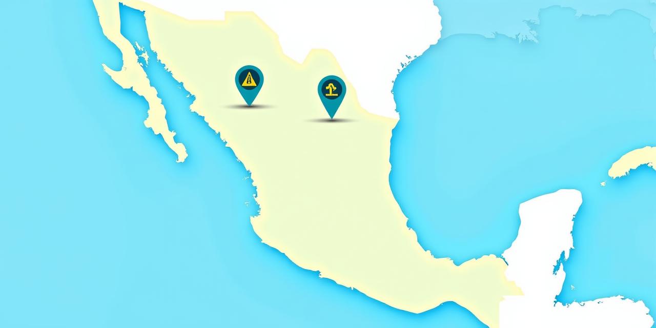 Mapa de México con puntos de interés para casetas y vendedores de tags